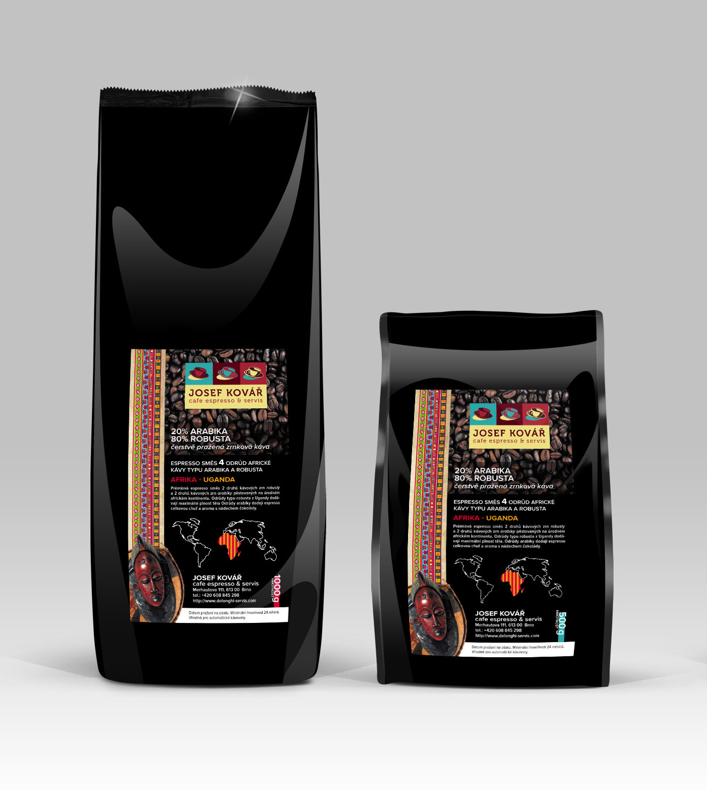 Kovář káva Afrika robusta